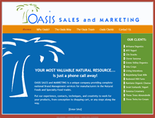 Tablet Screenshot of oasissalesandmarketing.com